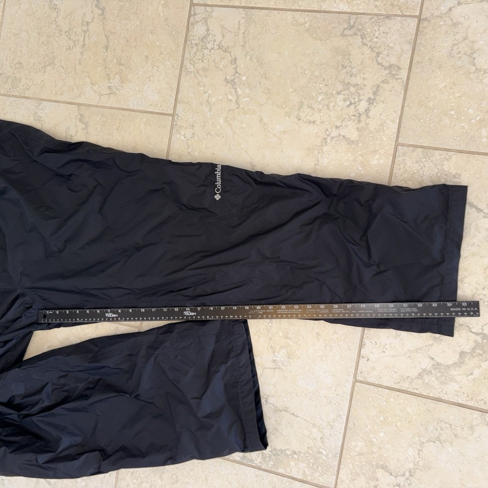 Columbia Rain Pants Mens 3X 32L Black Omni-Tech Lined Waterproof Hiking Outdoor - Picture 5 of 5